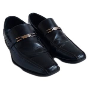 Stacy Adams Cade Bike Toe Black Slip-On Leather Dress Shoes 20126-001 11M